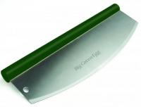 картинка Нож для пиццы, полумесяц, зелёная ручка (Rockin' Pizza Cutter) от интернет-магазина Европейские камины