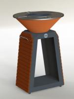 картинка PREMIUM EXACT (облицовано термодеревом) 1000 Гриль-очаг от интернет-магазина Европейские камины
