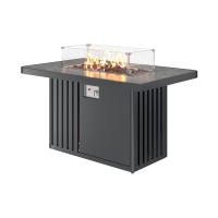 Газовый камин KAMINEX Газовый камин-стол Мерапи черный уличный — купить и заказать в Еврокамин