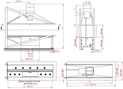 Газовая топка VERO-DESIGN Nippon NI G1 H3