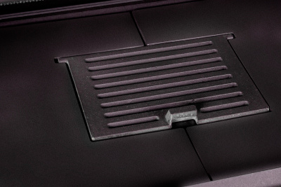 Каминная топка Экокамин ВЕГА 1000TВ туннельная черный шамот принтинг