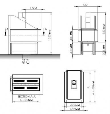 Газовая топка VERO-DESIGN Gala GA 5 H3