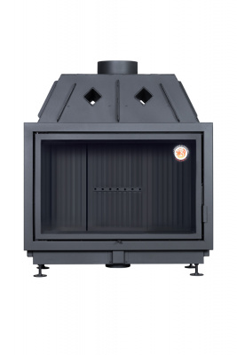 Каминная топка Экокамин АЛЬФА 1000B черный шамот
