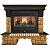 Встраиваемый электрокамин REAL-FLAME камне Stone Brick 26 AO с очaгом 3D Novara
