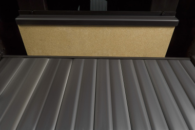 Каминная топка Экокамин ДЕЛЬТА 1200х800х450PB три стекла подовая черный шамот