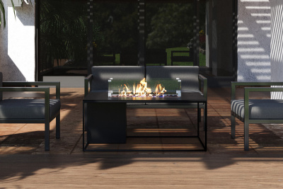 Газовый камин KAMINEX Газовый камин-стол Лаки черный уличный — выбрать подходящую модель для заказа