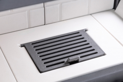 Каминная топка Экокамин Дельта 800L два стекла левая принтинг