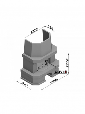 Каминная облицовка GLIVI Латгалия
