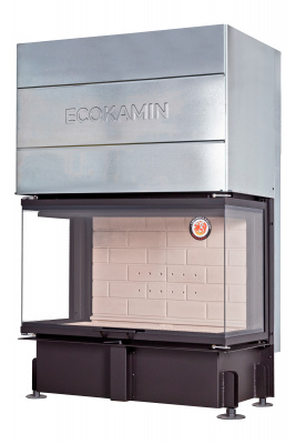 Каминная топка Экокамин ДЕЛЬТА 1000P три стекла принтинг подовое горение Каминная топка Экокамин ДЕЛЬТА 1000P три стекла принтинг подовое горение