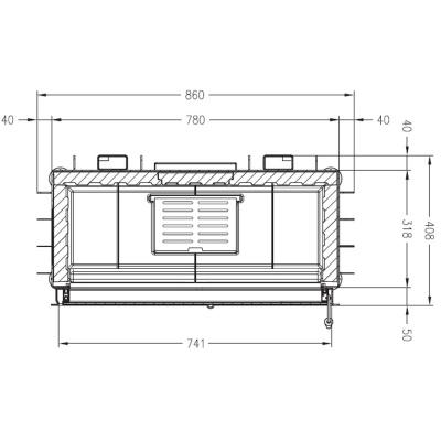 Каминная топка PALAZZETTI Sunny Fire Inserto 74