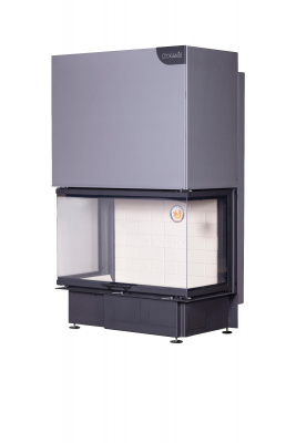 Каминная топка Экокамин Дельта 1000 три стекла принтинг Каминная топка Экокамин Дельта 1000 три стекла принтинг