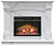 Встраиваемый электрокамин REAL-FLAME Carolina Marble 25,5/24 WT с очагом Eridan 24