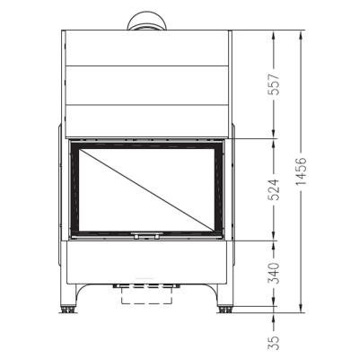 Каминная топка PALAZZETTI Sunny Fire 80 Front