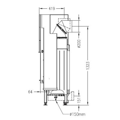 Каминная топка PALAZZETTI Sunny Fire 80 SX