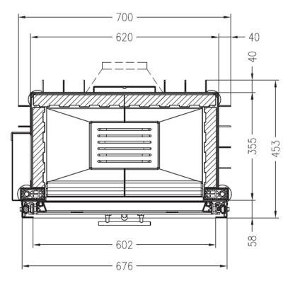 Каминная топка PALAZZETTI Sunny Fire 60 Front