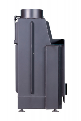 Каминная топка Экокамин Альфа 700 два стекла правая черный шамот