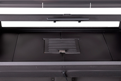 Каминная топка Экокамин ВЕГА 1000TВ туннельная черный шамот принтинг