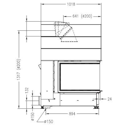 Каминная топка PALAZZETTI Sunny Fire 50 3D L