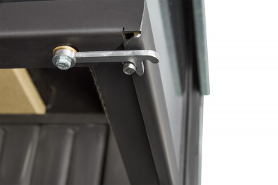 Каминная топка Экокамин ДЕЛЬТА 1200х800х450PB три стекла подовая черный шамот