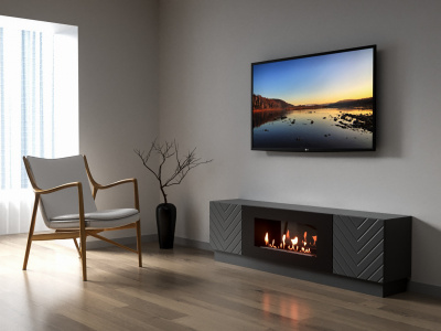 Биокамин Electrolux Тумба с биокамином BFP-P1700V графит