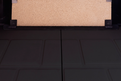 Каминная топка Экокамин ДЕЛЬТА 800RРВ  два стекла правая принтинг подовое горение черный шамот