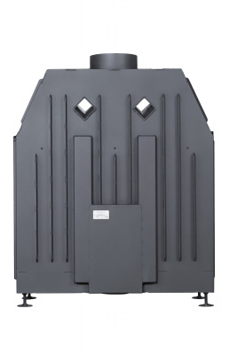 Каминная топка Экокамин АЛЬФА 1000B черный шамот