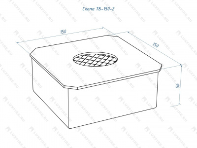 Биокамин LUX FIRE Топливный блок 150-2 XS
