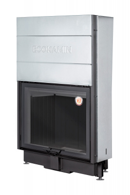 Каминная топка Экокамин Вега 1000 МВ принтинг черный шамот