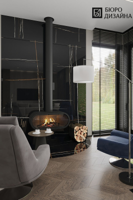 Стальной камин ROCAL D-8