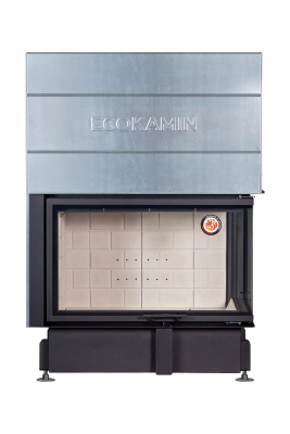 Каминная топка Экокамин Дельта 1000R два стекла правая принтинг