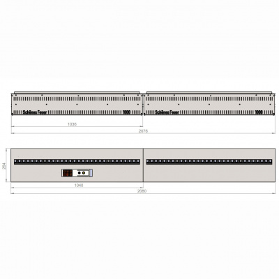  Schönes Feuer Очаг 3D FireLine 2000 (BASE)