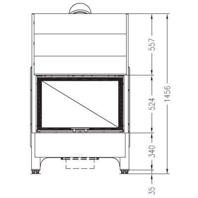 Каминная топка PALAZZETTI Sunny Fire 100 Front