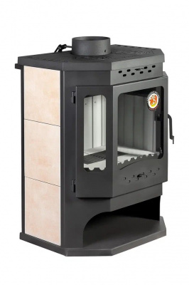 Печь Экокамин БАВАРИЯ ПРИЗМАТИК С ПЛИТОЙ 