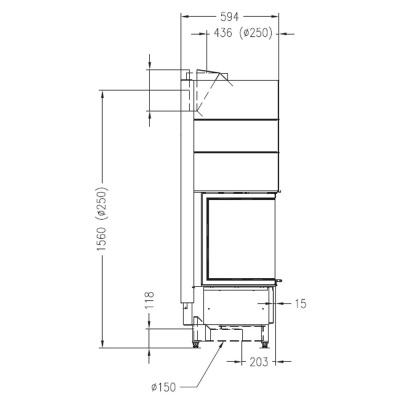 Каминная топка PALAZZETTI Sunny Fire 100 3D