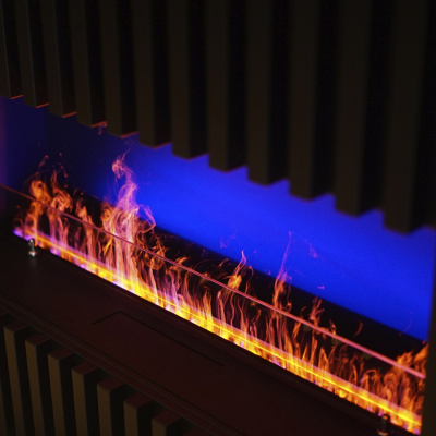  Schönes Feuer Очаг 3D FireLine 1200 Steel + Blue Effect Flame (PRO)