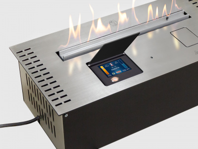 Биокамин LUX FIRE Биокамин автоматический Smart Flame 1300 RC INOX