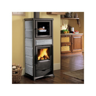 Дровяная печь La NORDICA La Nordica TERMOROSELLA PLUS  FORNO  DSA 4,0 PETRA (в камне) с водяным контуром