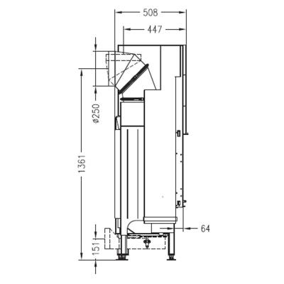 Каминная топка PALAZZETTI Sunny Fire 100 DX