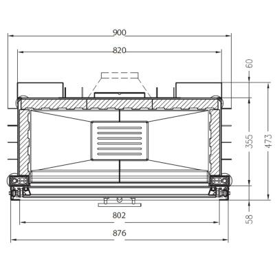 Каминная топка PALAZZETTI Sunny Fire 80 Front