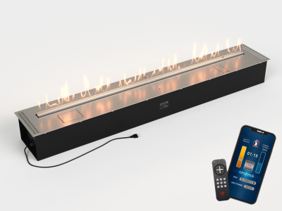 Биокамин LUX FIRE Биокамин автоматический Smart Flame 1700 RC INOX