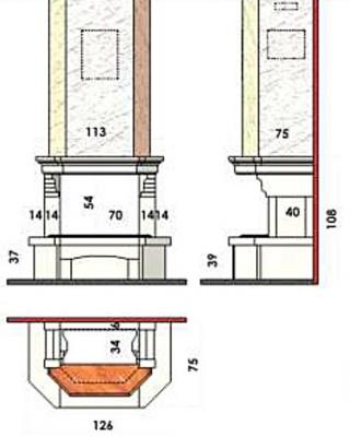 Каминная облицовка CHAZELLES Villemalet