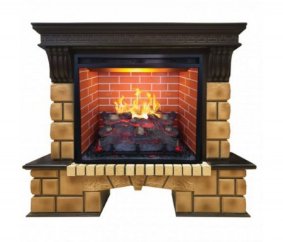 Портал для электрокамина REAL-FLAME Stone Brick 26