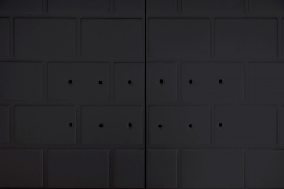 Каминная топка Экокамин Дельта 800LB два стекла левая принтинг черный шамот