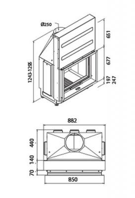 Каминная топка LL CALOR LL-2060V2