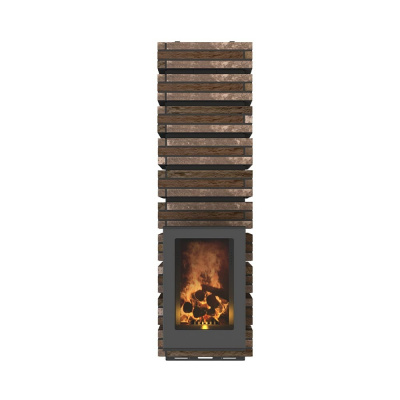 Печь дровяная для бани и сауны GRILL'D Shaman Long (3 каменки) дровяная