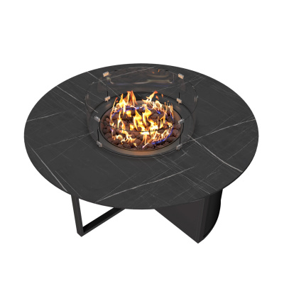 Газовый камин KAMINEX Газовый камин-стол Бромо черный уличный — выбрать подходящую модель для заказа