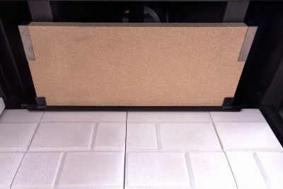 Каминная топка Экокамин ДЕЛЬТА 1000LР  два стекла левая принтинг подовое горение