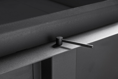 Каминная топка Экокамин ДЕЛЬТА 800LРВ  два стекла левая принтинг подовое горение черный шамот