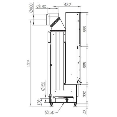 Каминная топка PALAZZETTI Sunny Fire 40 V