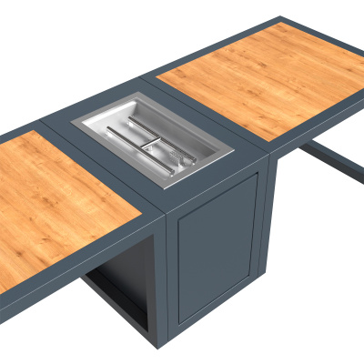 Газовый камин KAMINEX Газовый камин-стол Катла уличный — выбрать подходящую модель для заказа